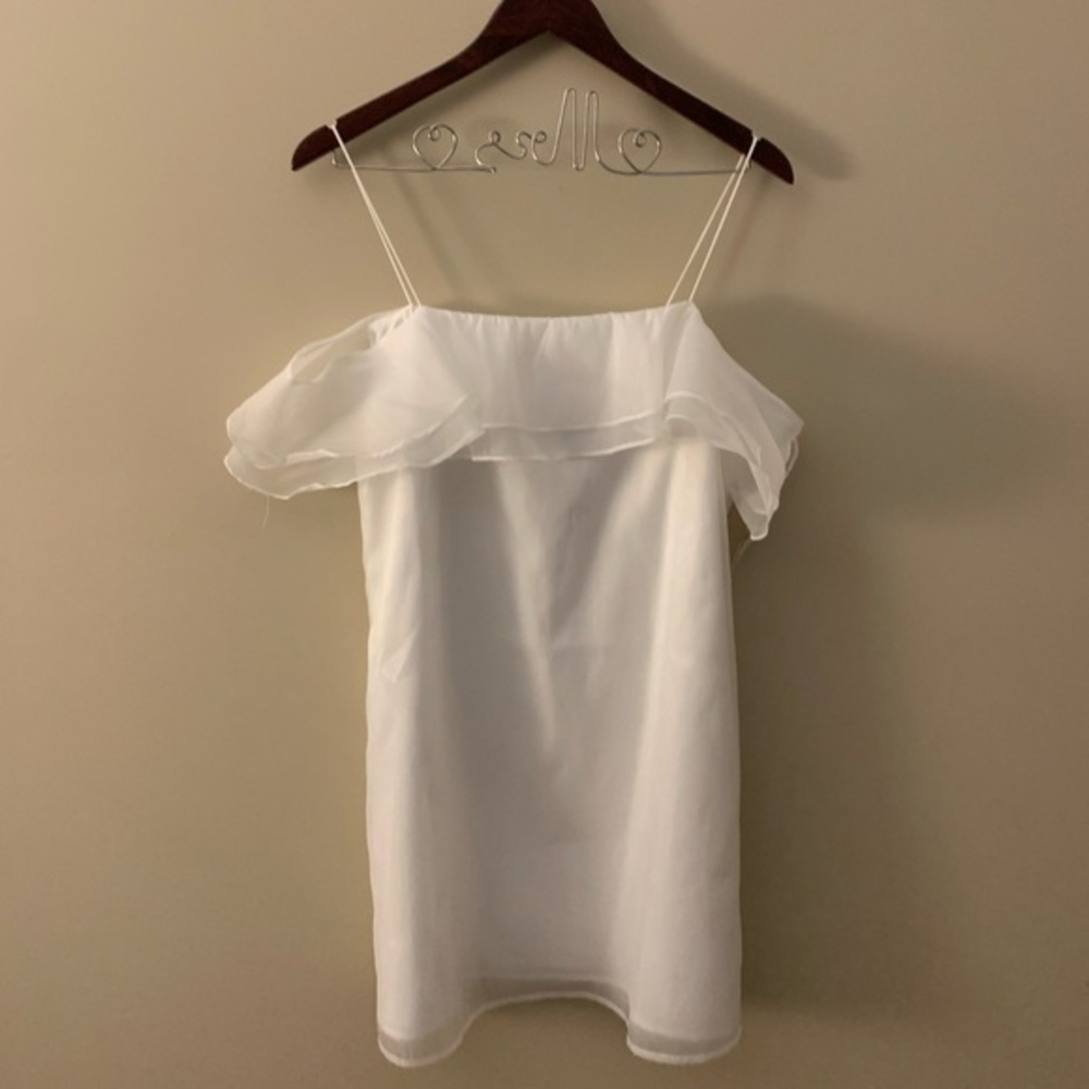Lulu’s Sweet Angel White Off-Shoulder Slip Dress - Picture 10 of 10